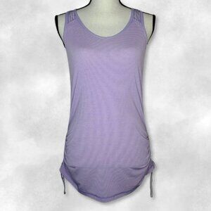 Lululemon Tie And Fly Tank Long Length Cinchable Drawcords Anti-stink Lilac W S